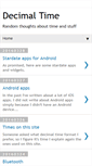Mobile Screenshot of decimaltime.hynes.net